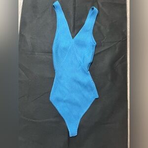 Abercrombie & Fitch Blue Bodysuit with Classic Design